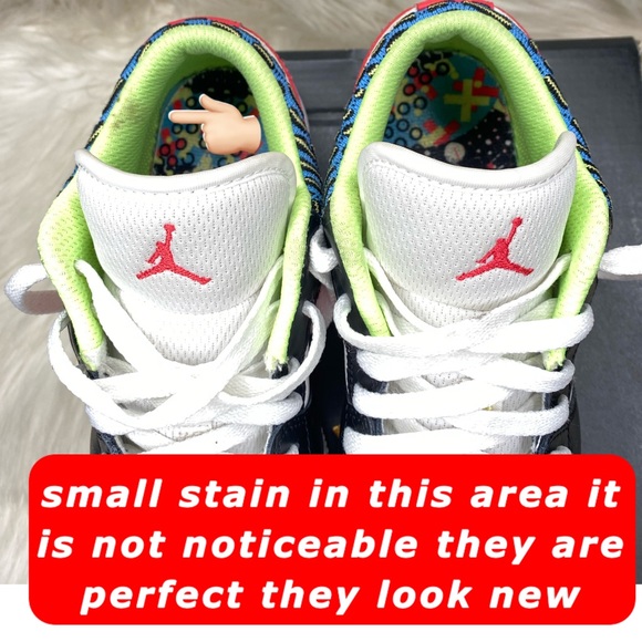 Air Jordan 1 Low GS "White Mesh / Multicolor - Picture 11 of 11